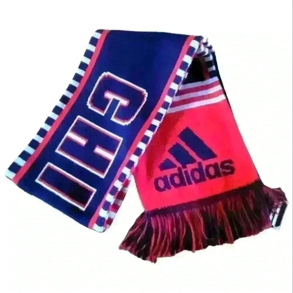 3/$30 Chicago Fire Adidas Orange Blue Gray Nwts Scarf Shawl. - Picture 4 of 5